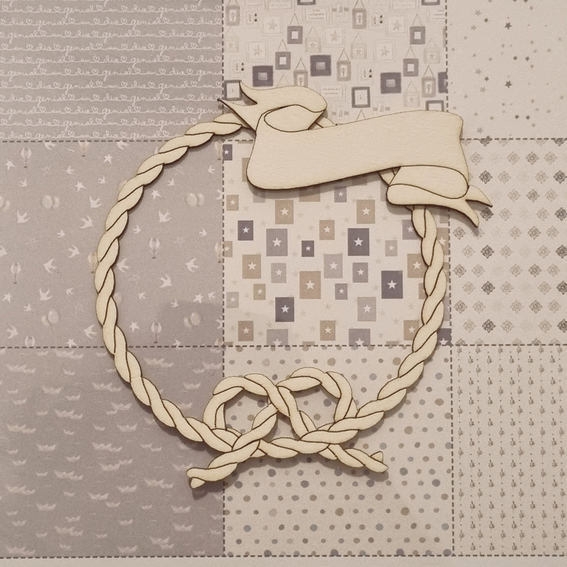 Chipboard Moldura Marinheiro Mandarina & Lima