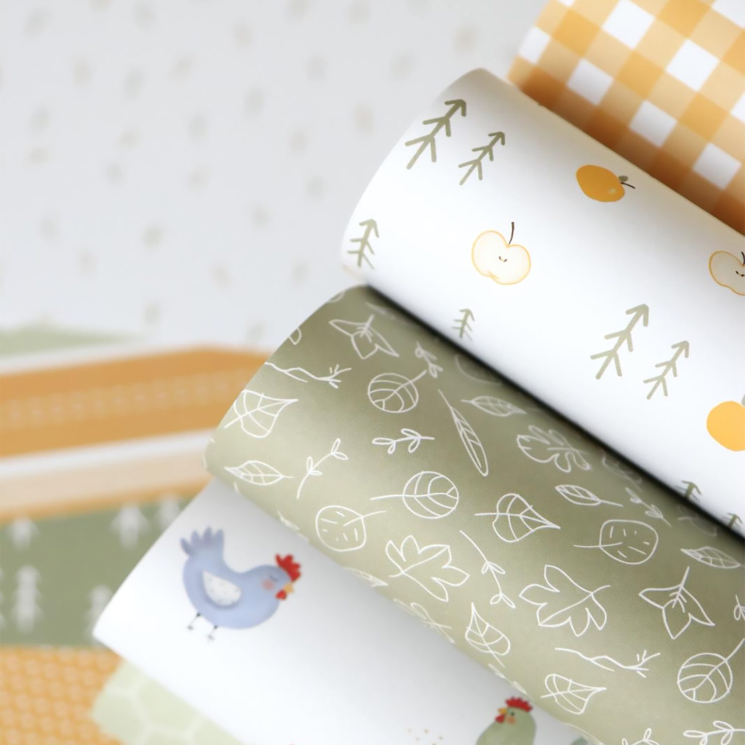 Bloco papéis 12"x12" Gallinas y Castañas Mariquilla Shop