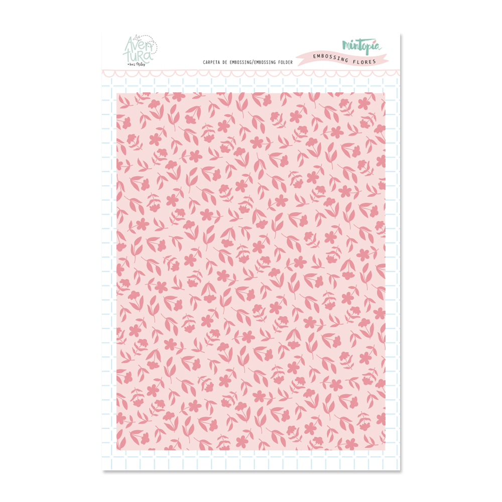 Placa Embossing Flores Aventura Mintopia