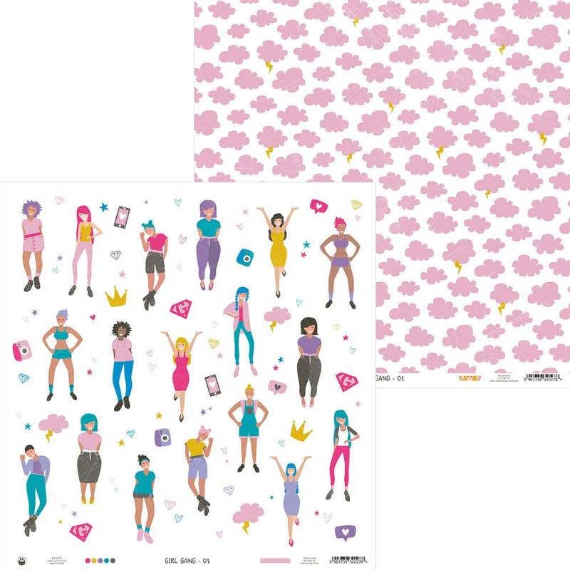 Kit Papéis 12" Girl Gang P13 Paper Products
