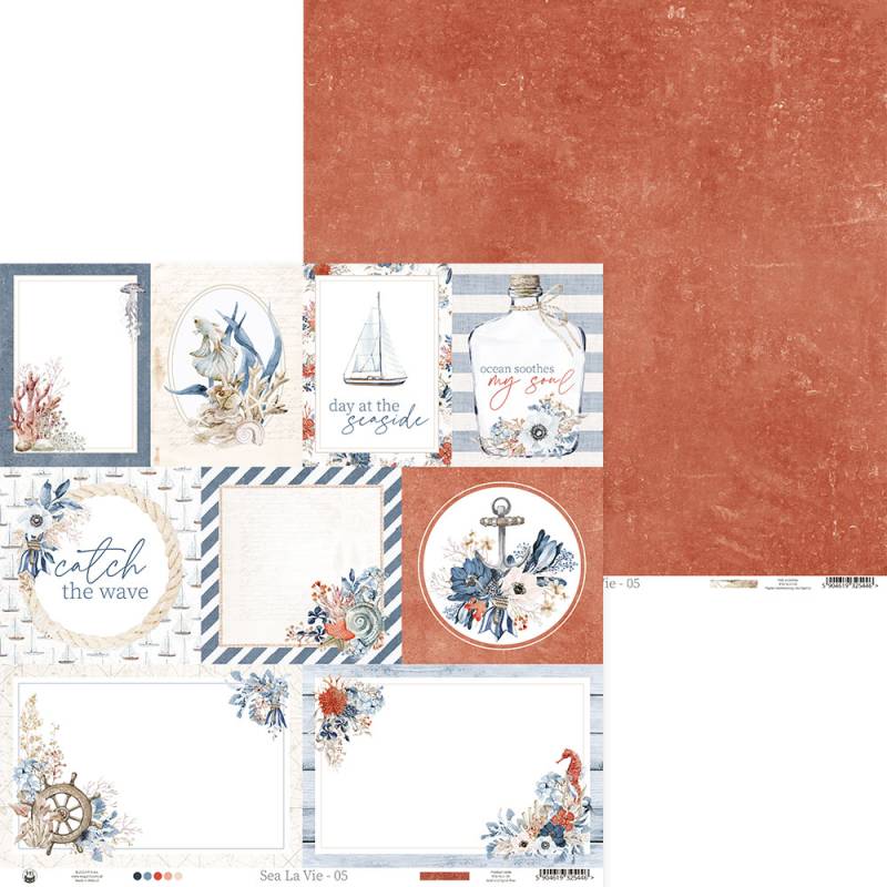 Bloco 12"x12" Sea La Vie P13 Paper Products