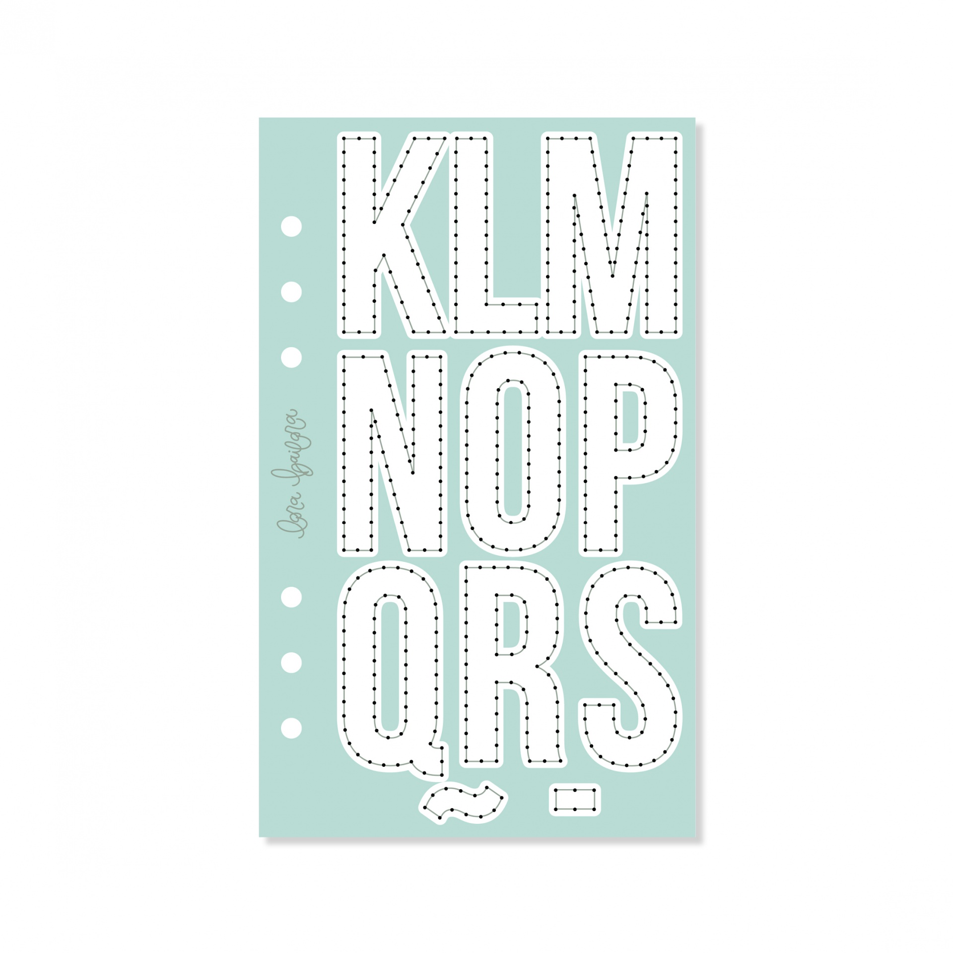 Molde Bordar/Costura Alfabeto Contorno