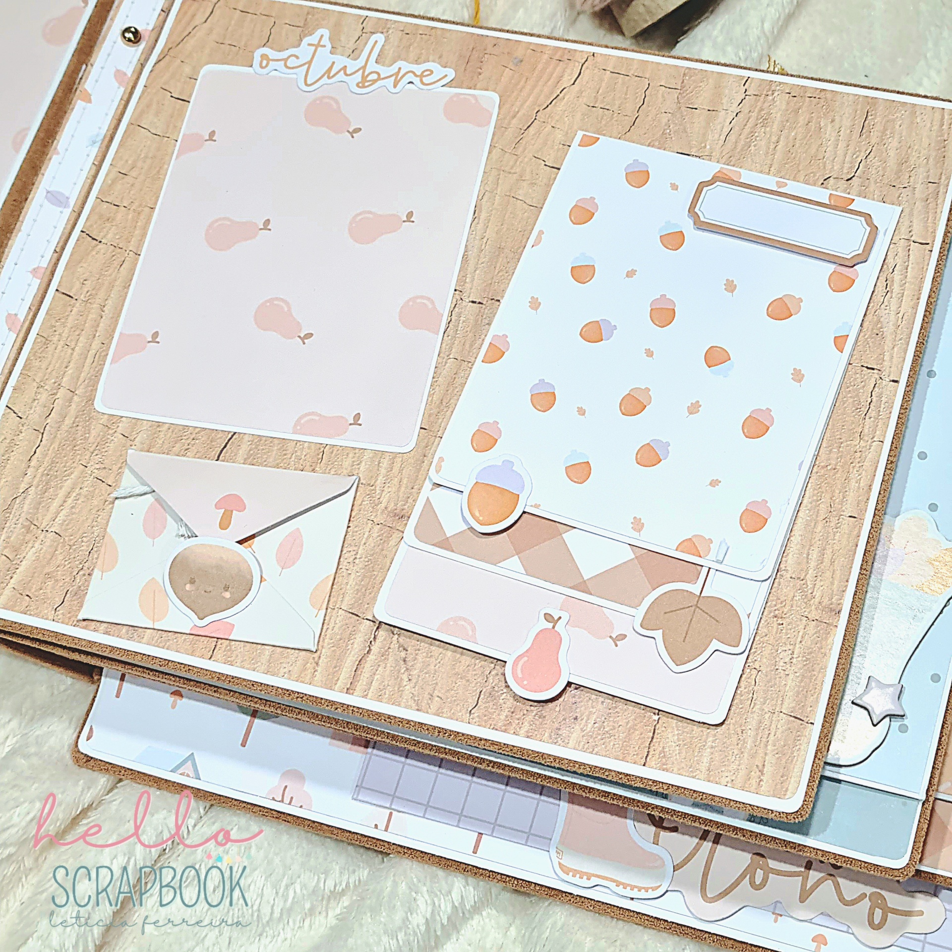 Tutorial Álbum Scrapbook Doce Outono