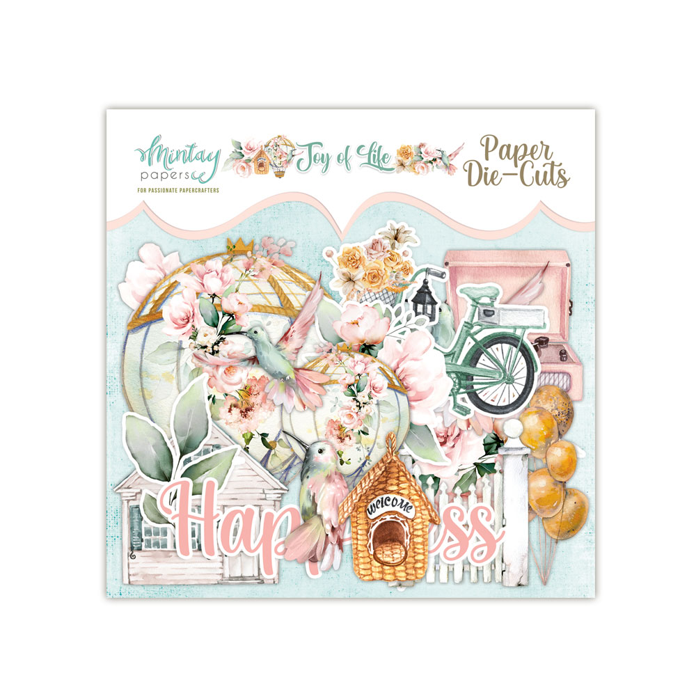 Die Cuts Joy of Life Mintay Papers