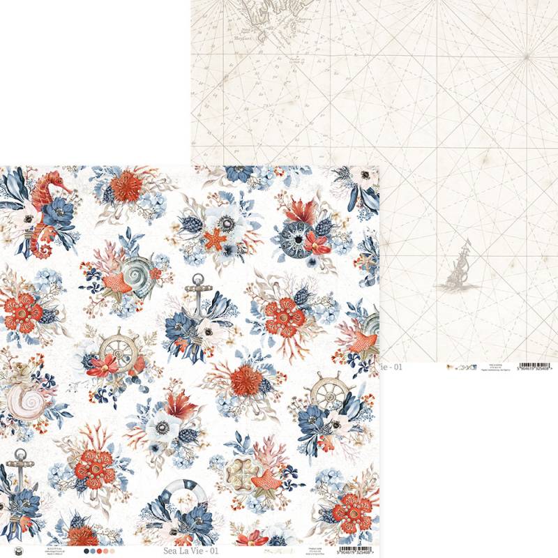 Bloco 12"x12" Sea La Vie P13 Paper Products