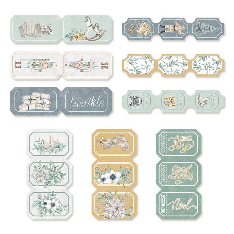 Die Cuts Tickets Christmas Charm P13 Paper Products