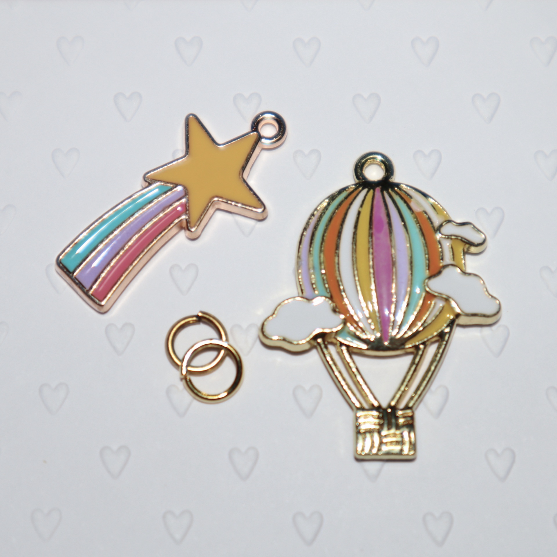 Pingentes metal HOT AIR BALLON