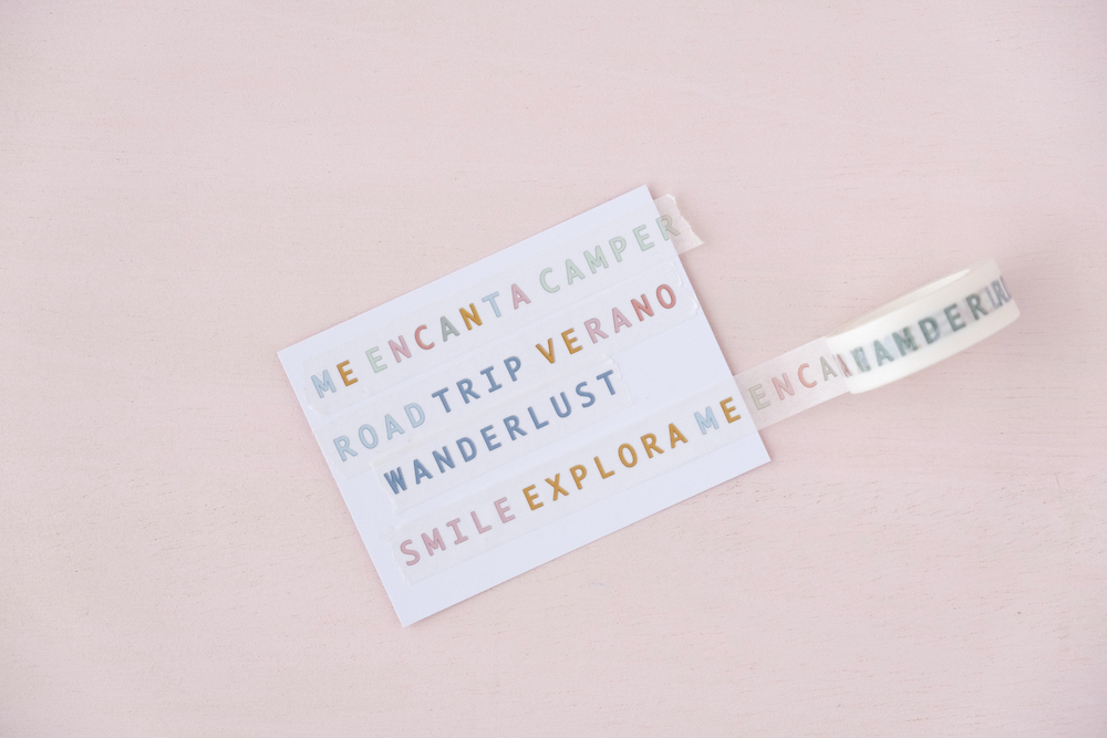 Washi Tape Palavras Aventura Mintopia