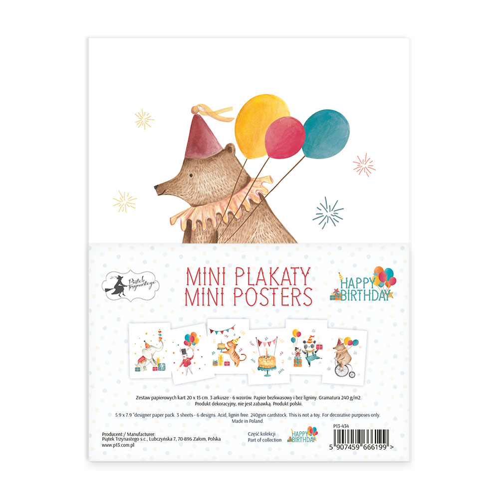Set 3 Posters Happy Birthday P13 Paper Products