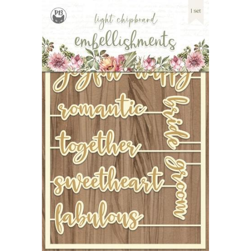 Chipboard Embellishments Always and Forever P13 Paper Products