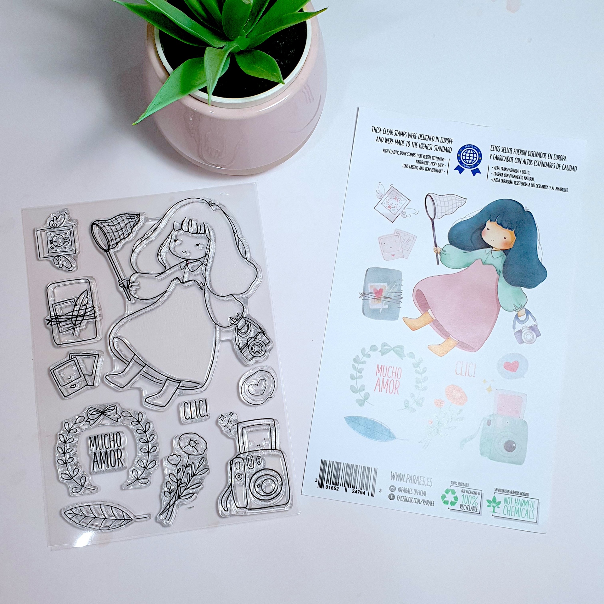 Carimbo Cute Laura | Chibi, Paraes