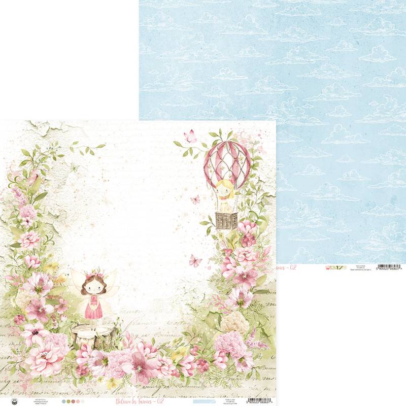 Bloco 12"x12" Believe in Fairies P13 Paper Products