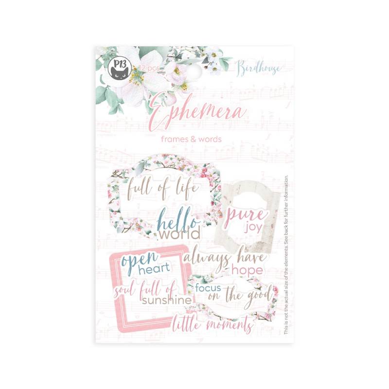 Die Cuts Molduras e Frases Birdhouse P13 Paper Products