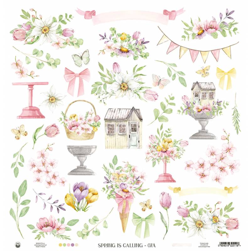 Bloco 12"x12" Spring is Calling P13 Paper Products