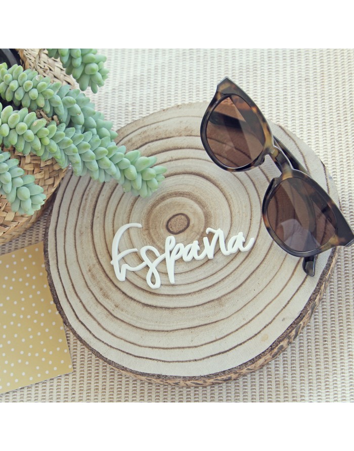 Palavra Acrílico ESPAÑA | TRAVEL, Alua Cid