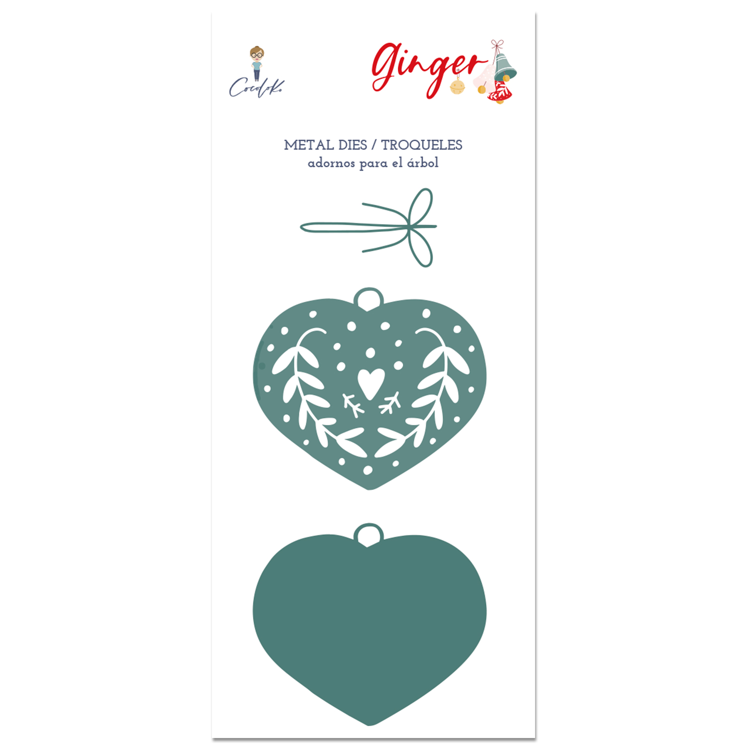 Cortante Adorno Árvore Natal Ginger Cocoloko