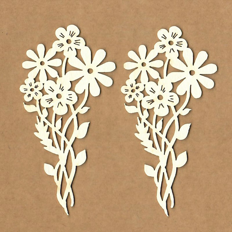 Chipboard DAISY BRANCH Ratoncito Pérez Kora Projects