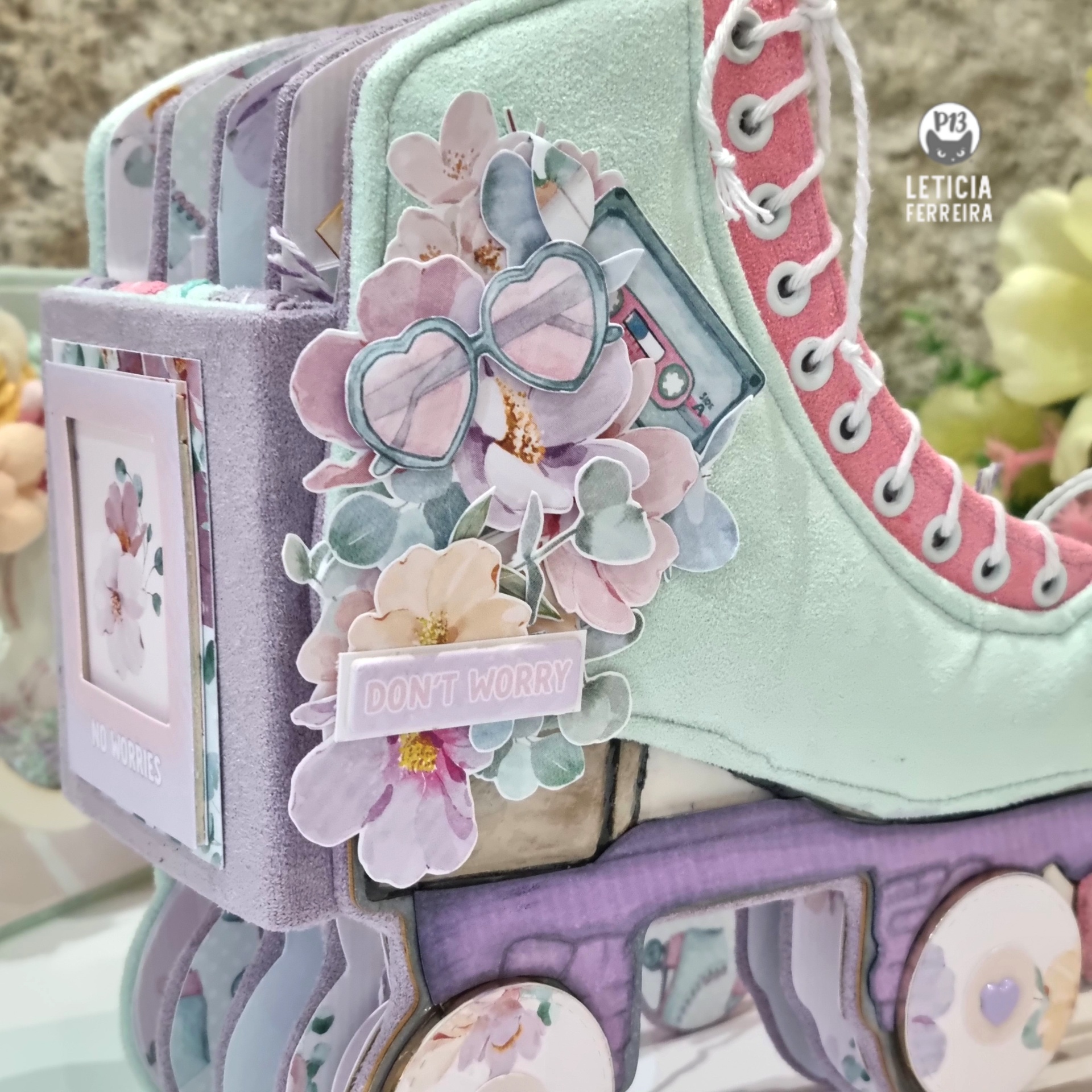 Álbum Fotos Scrapbook Patins