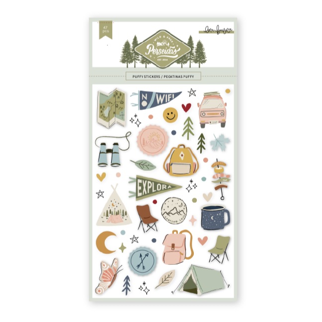 Puffy Stickers Ilustrações Perseidas Lora Bailora