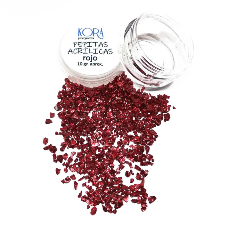 Pepitas acrílicas Vermelho | Kora Projects