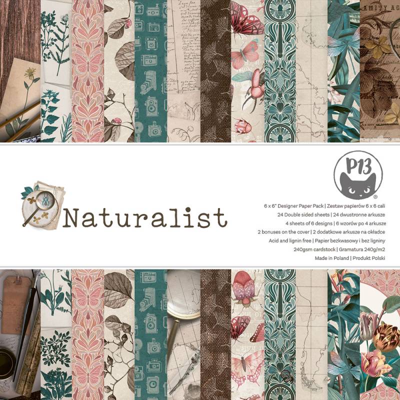 Bloco 6"x6" Naturalist P13 Paper Products