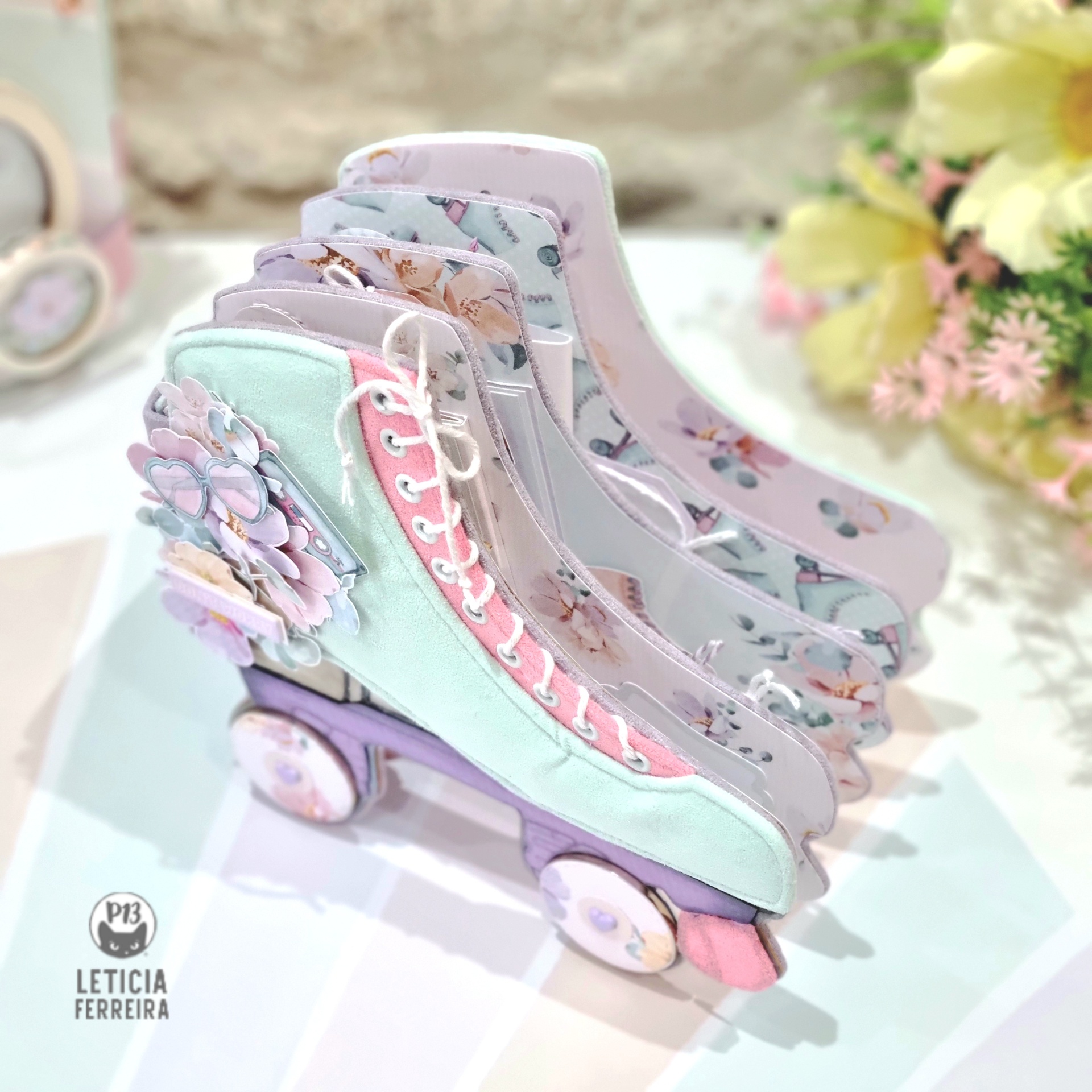 Álbum base chipboard Patins Have Fun P13 Paper Products