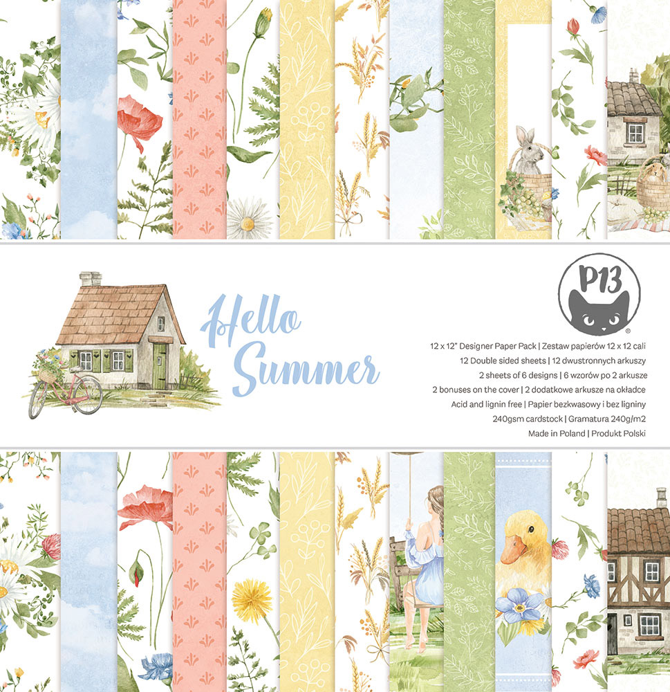 Bloco 12" Hello Summer P13 Paper Products