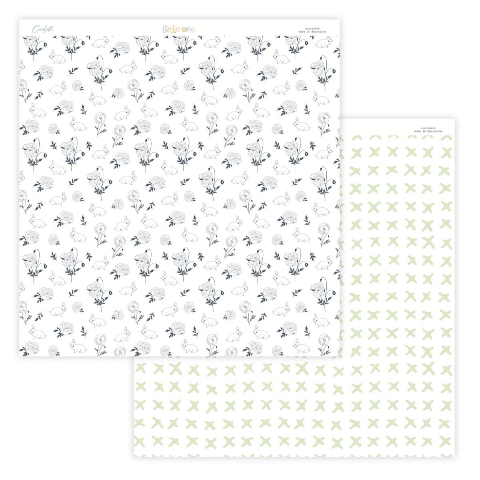 Bloco 24 papéis 12"×12" Little One Cocoloko