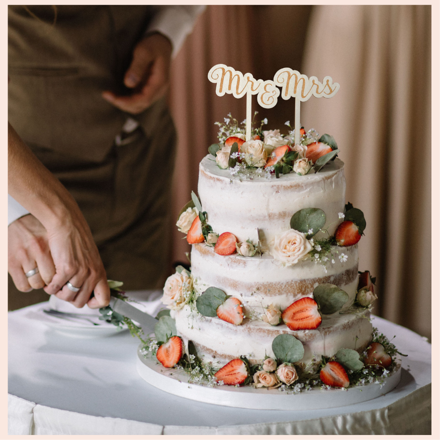 Cake Topper Mr & Mrs