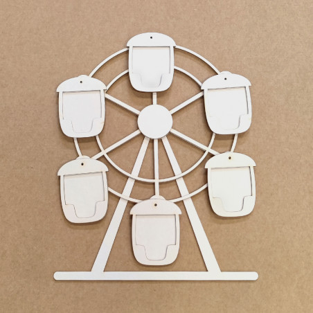 Silhueta Chipboard Roda Gigante 25x19 Kora Projects