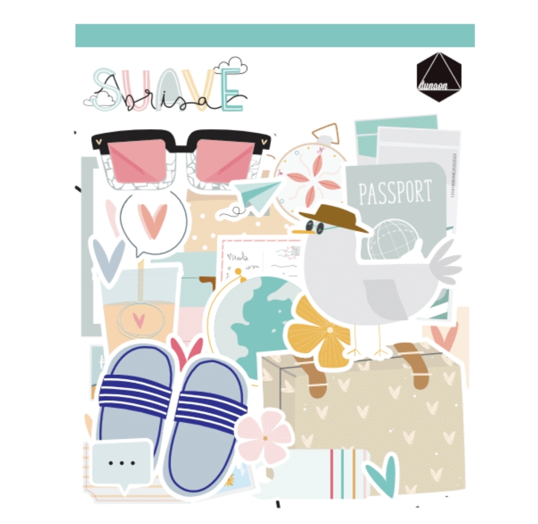 Die Cuts Chipboard Suave Duna On