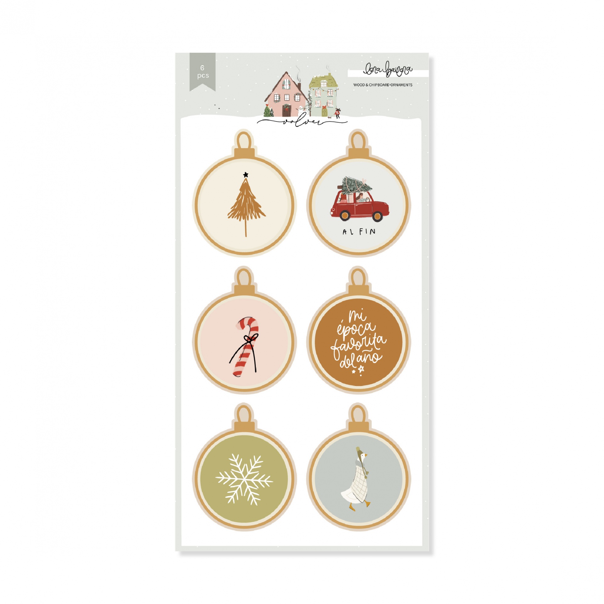 Bolas de madeira Volver Lora Bailora