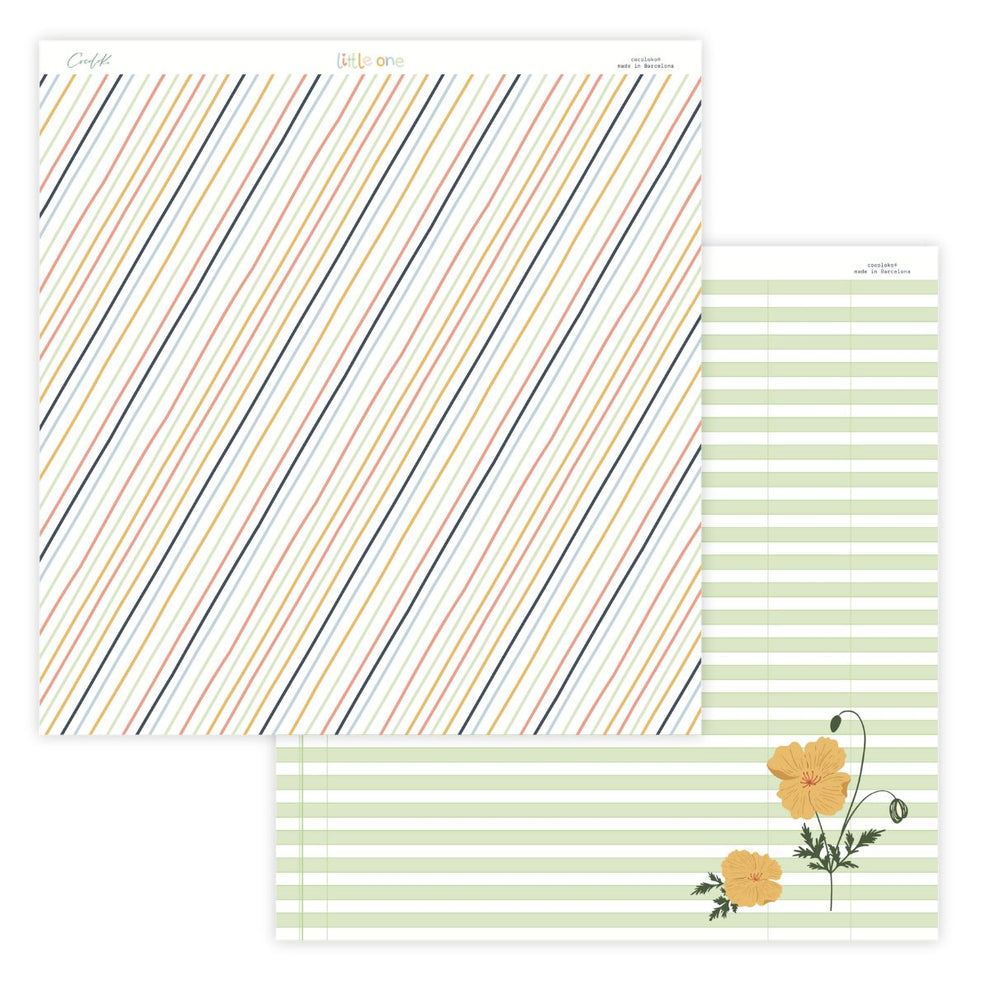 Bloco 24 papéis 12"×12" Little One Cocoloko