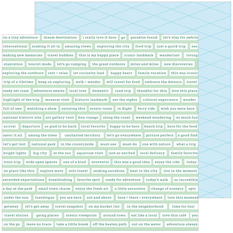 Stack Papéis 12"×12" TOURIST MODE Pinkfresh Studio