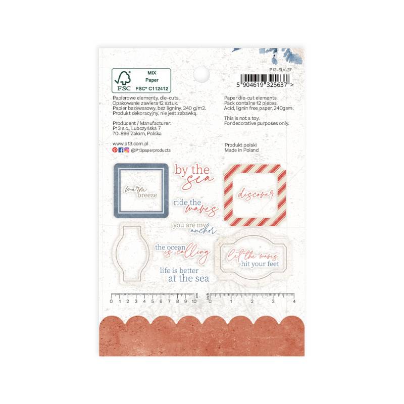 Die Cuts Frases e Molduras Sea La Vie P13 Paper Products