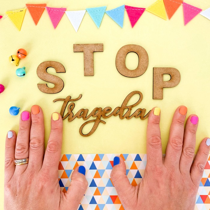 Palavras STOP TRAGEDIA | Piccolina Brava II