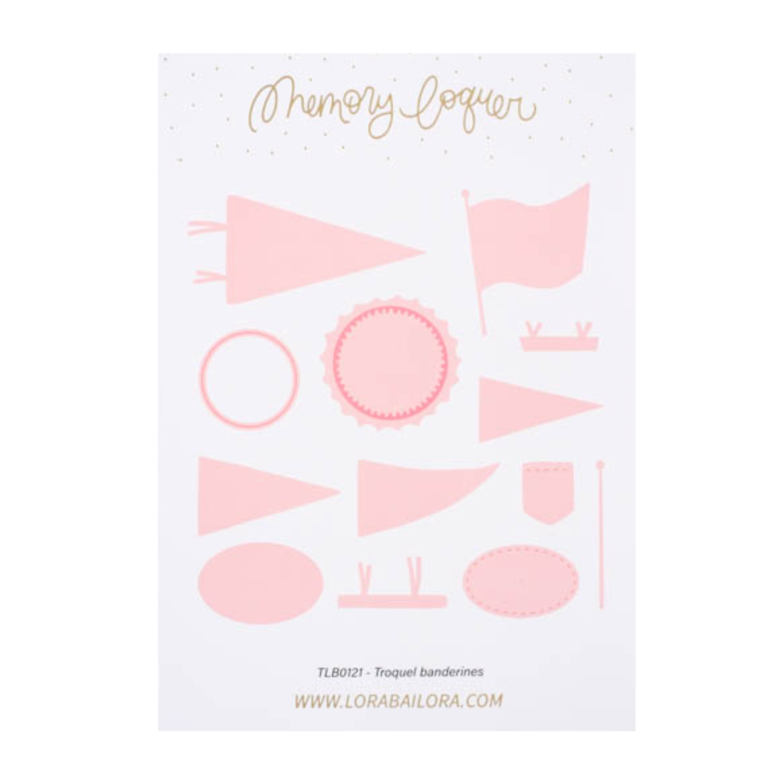 Cortantes BANDEIROLAS Memory Loquer Lora Bailora