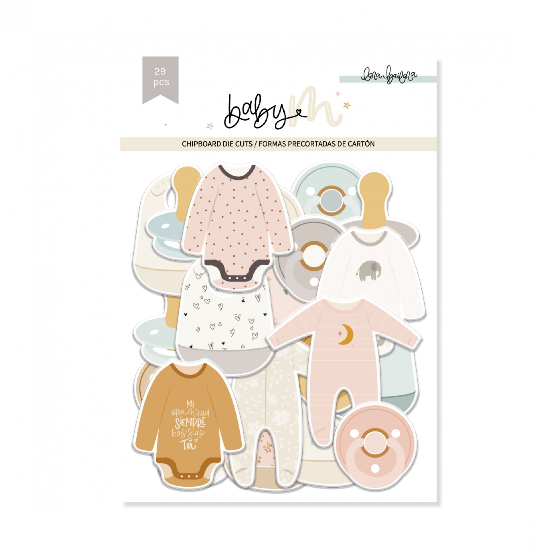 Die Cuts Chipboard Ilustrações| BABY M, Lora Bailora