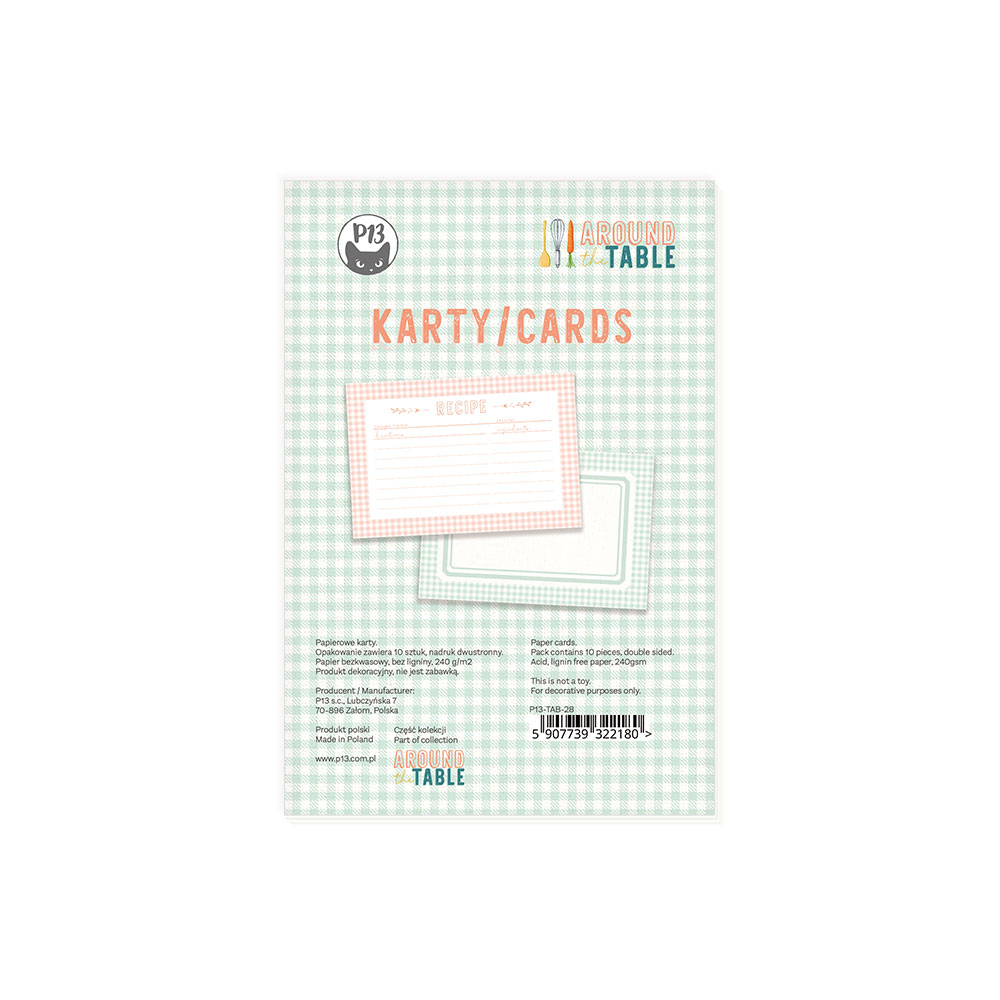 Set 10 Postais Around the Table P13 Paper Products