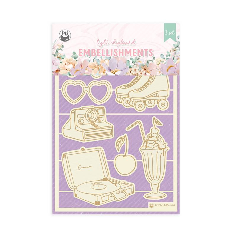 Chipboard Elementos anos 80 Have Fun P13 Paper Products