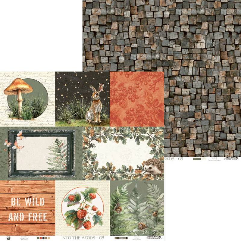 Bloco 12"x12" Into The Woods P13 Paper Products