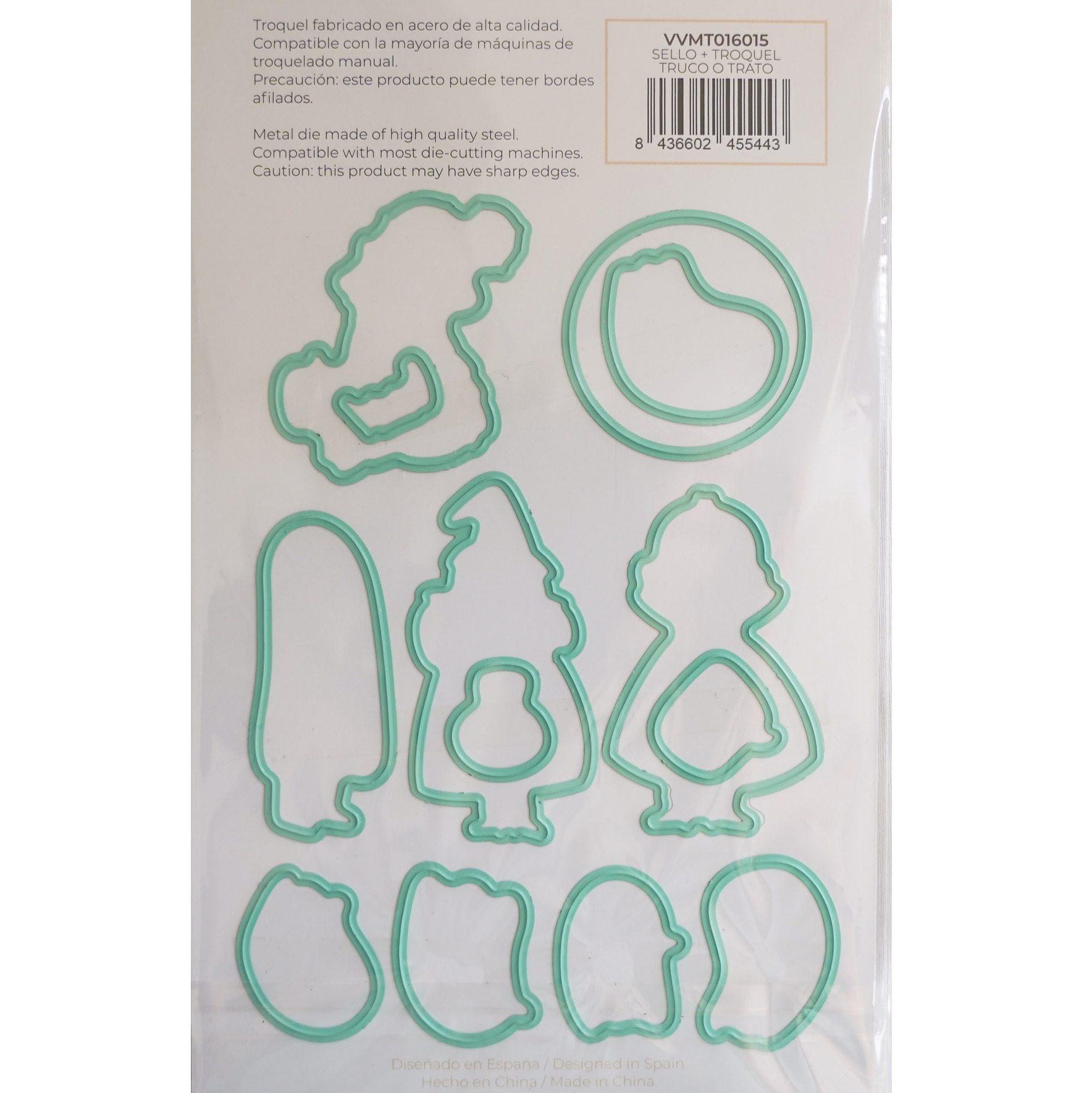 Set Carimbos e Cortante Fantasminhas Truco o Trato Míntopia