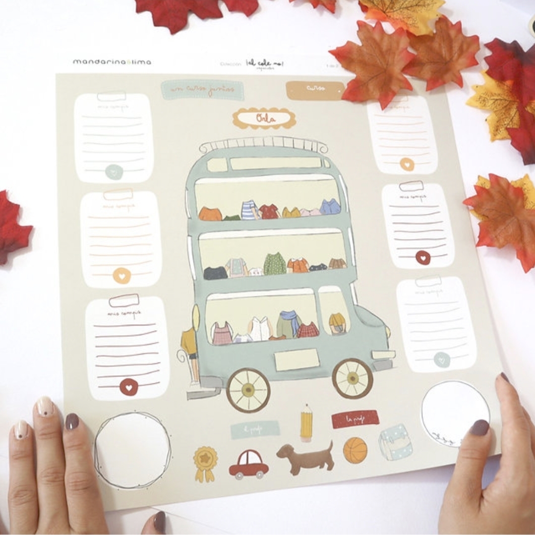 Set papéis especiais Al Cole No MandarinaLima