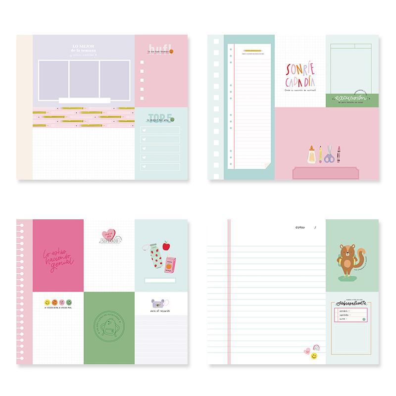 Kit Papéis Baby M Va Al Cole by Lora Bailora