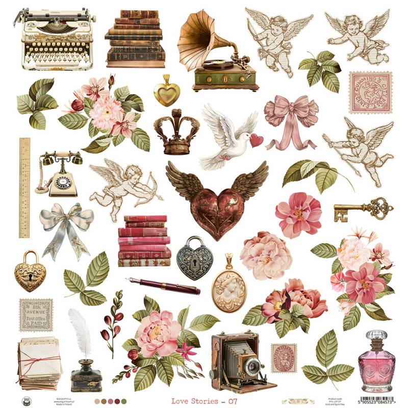 Bloco 12"x12" Love Stories P13 Paper Products