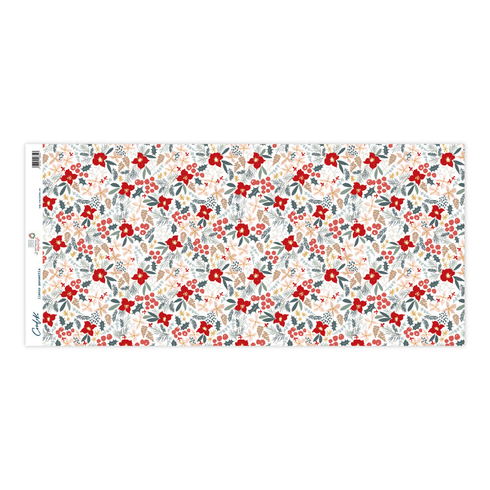 Tela Encadernação Flor Natal • Entrega Especial Cocoloko