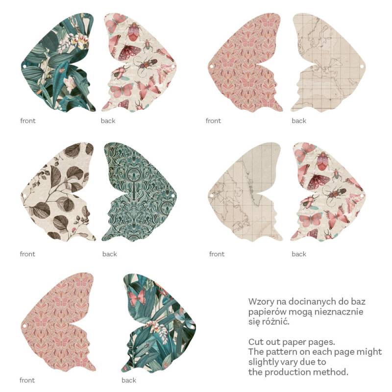 Álbum Base Borboleta COM Papéis Naturalist P13 Paper Products