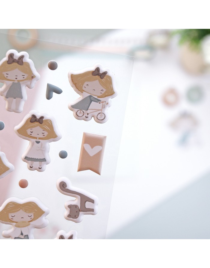 Puffy Stickers Ilustrações CeliAlice Alua Cid