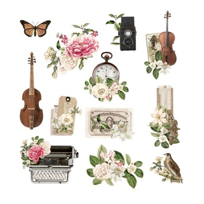 Die Cuts Ephemera Dear Love P13 Paper Products