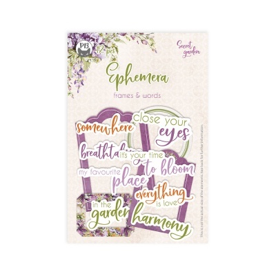 Ephemera Frases e Molduras Secret Garden P13 Paper Products